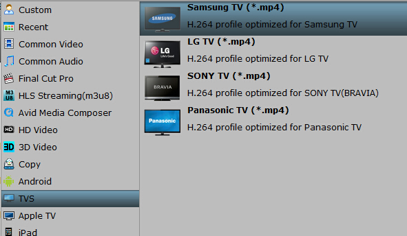 Samsung TV format